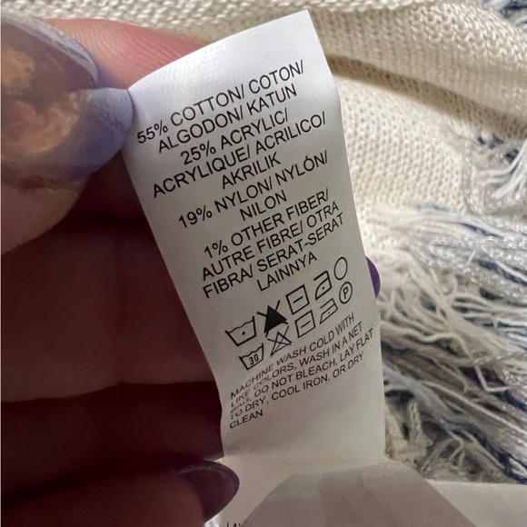 Lucky Brand Knit Poncho M/L - Picture 6 of 10